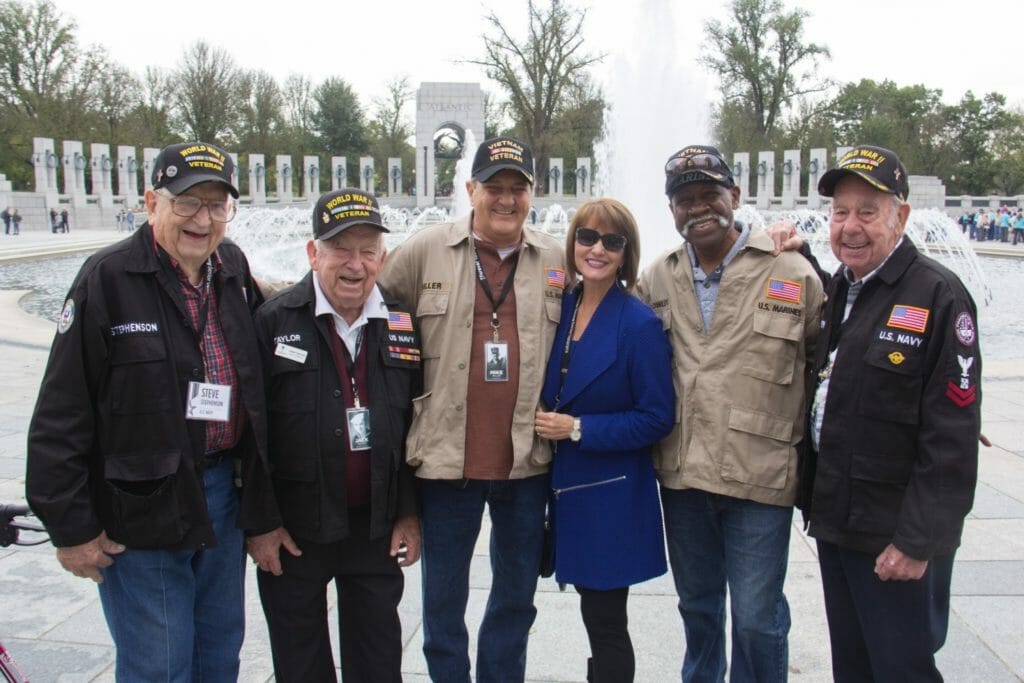 Diane takes many visits each year with military veterans 65 years and older as part of fulfilling their “dreams”. /Courtesy Diane Hight