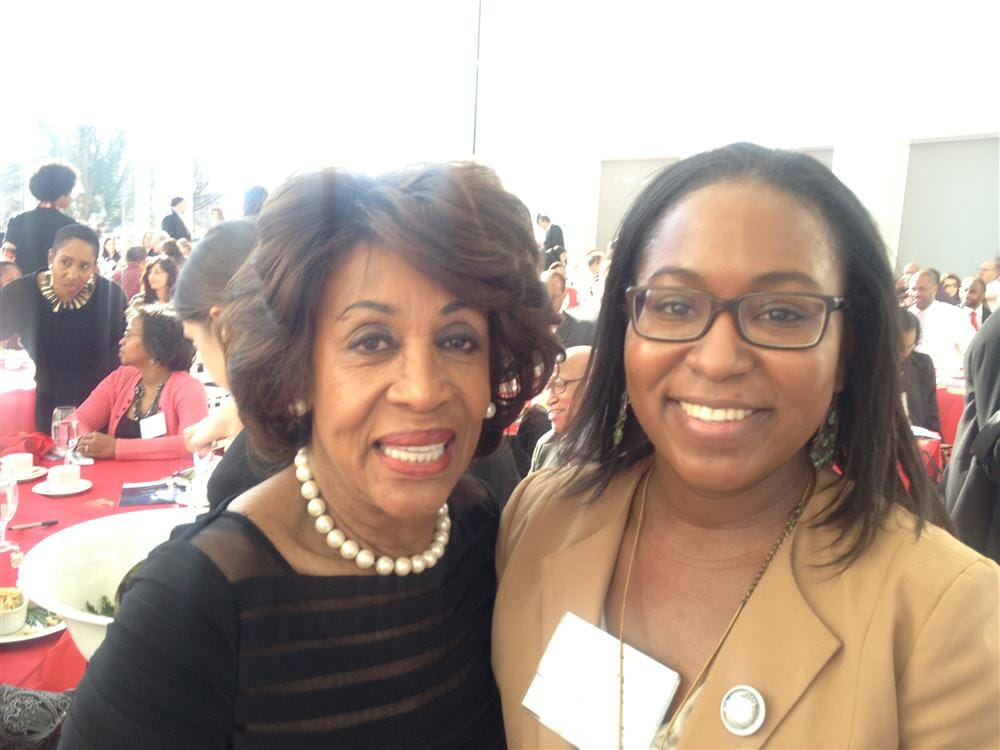 Bethany Hamilton with Maxine Waters at America’s Sunday Supper