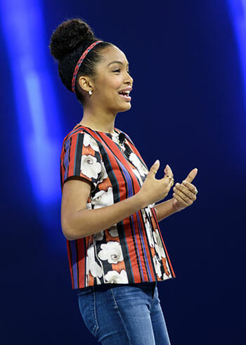 "Art plus activism, in any and all forms, is a powerful statement that can spread a message that transcends the limitations of our different realities and reveals the commonality of our shared human experiences," said Yara Shahidi, speaking at the 2016 Conference on Volunteering and Service.