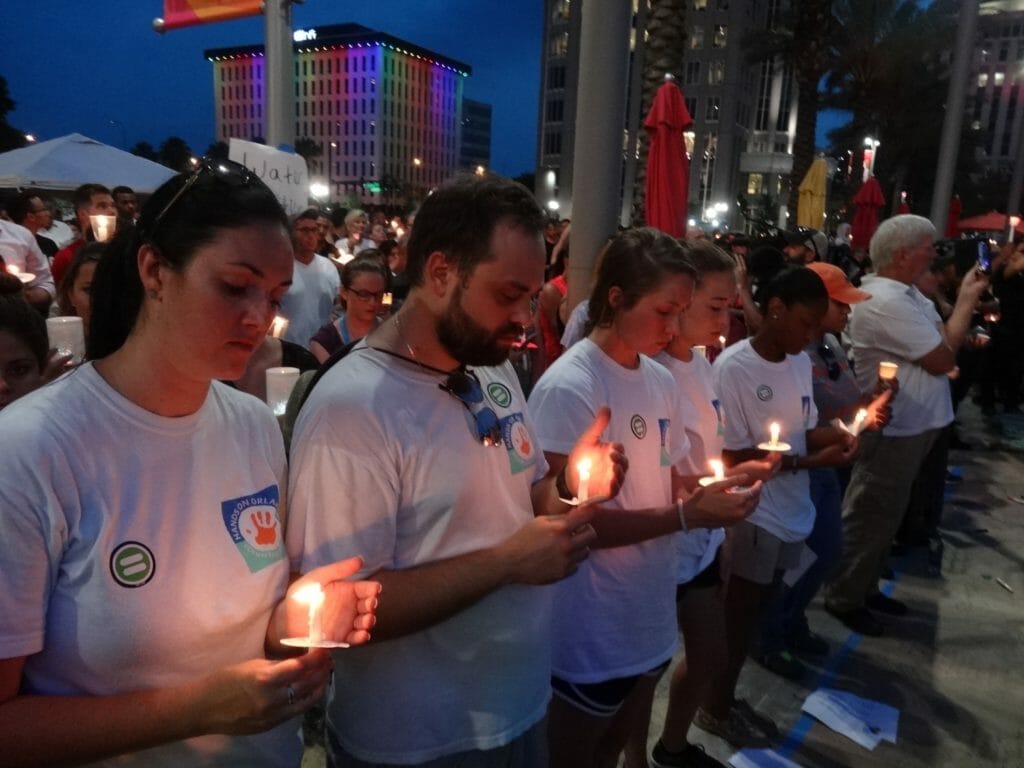 HandsOn Orlando staff members hosted vigils for the victims of the nightclub shooting.