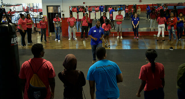 Alonzo Warren leads programming at ServiceWorks Bootcamp in Detroit.