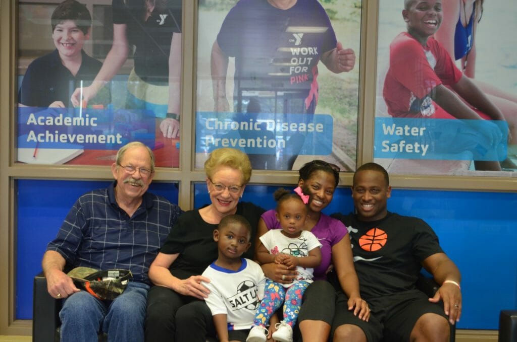 Pat Rosenberg (second from left) and Tristan’s family./ Courtesy Pat Rosenberg