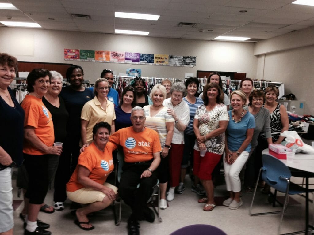 Volunteers for Ms. Mary’s Boutique pose for a photo./Courtesy PACE Center for Girls of Jacksonville