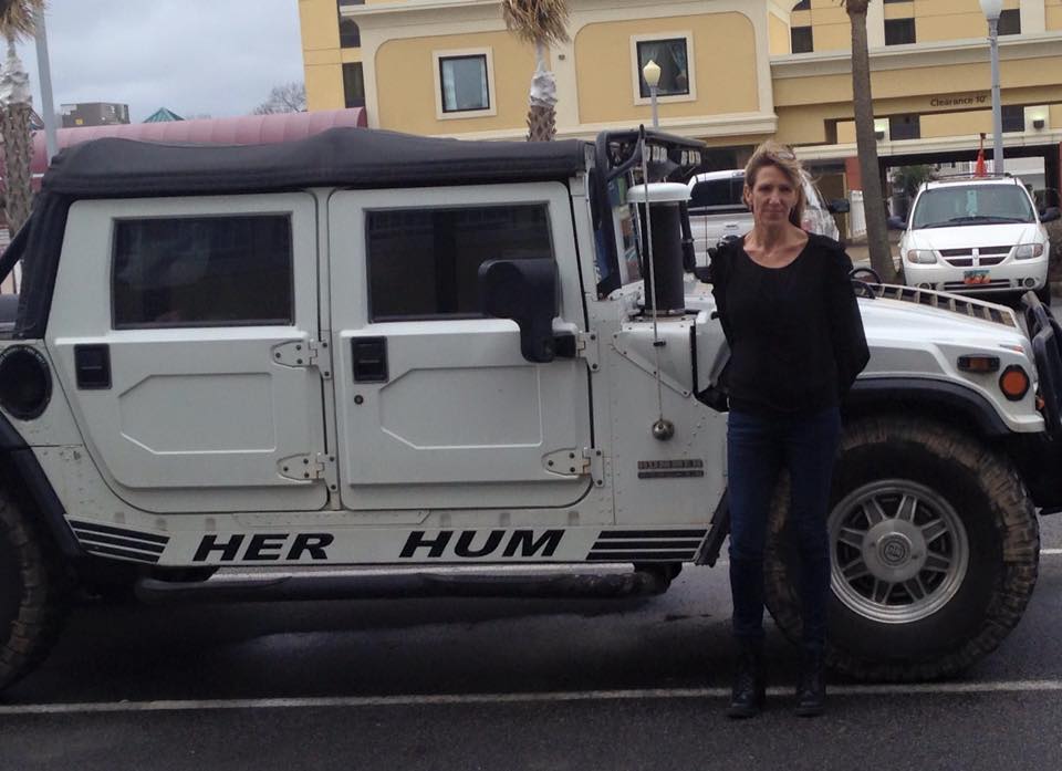 Debra Bobbitt and her Hummer H1./ Courtesy Debra Bobbitt 