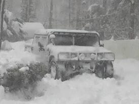 Debra’s Hummer in the snow./ Courtesy Debra Bobbitt  