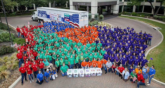 50 percent of Valero employees participate in its community involvement program.