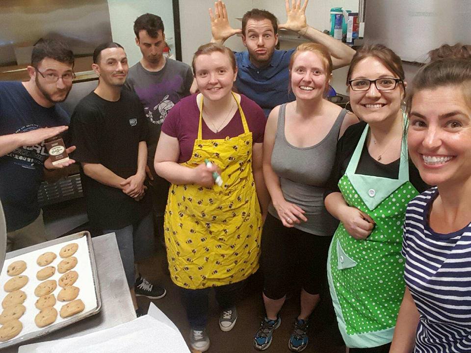 Kristin and a team of volunteers cook and bake for the residents at the Clark Center./Courtesy Kristin Wishon