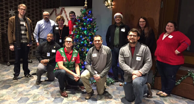 GE volunteers decorated the Clement J. Zablocki Veterans Medical Center in Milwaukee.