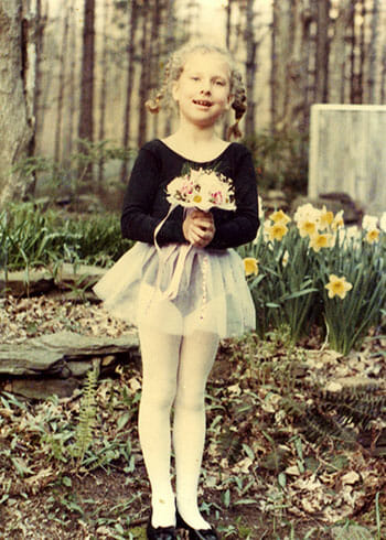 Andréa Rizzo at 7 years old.