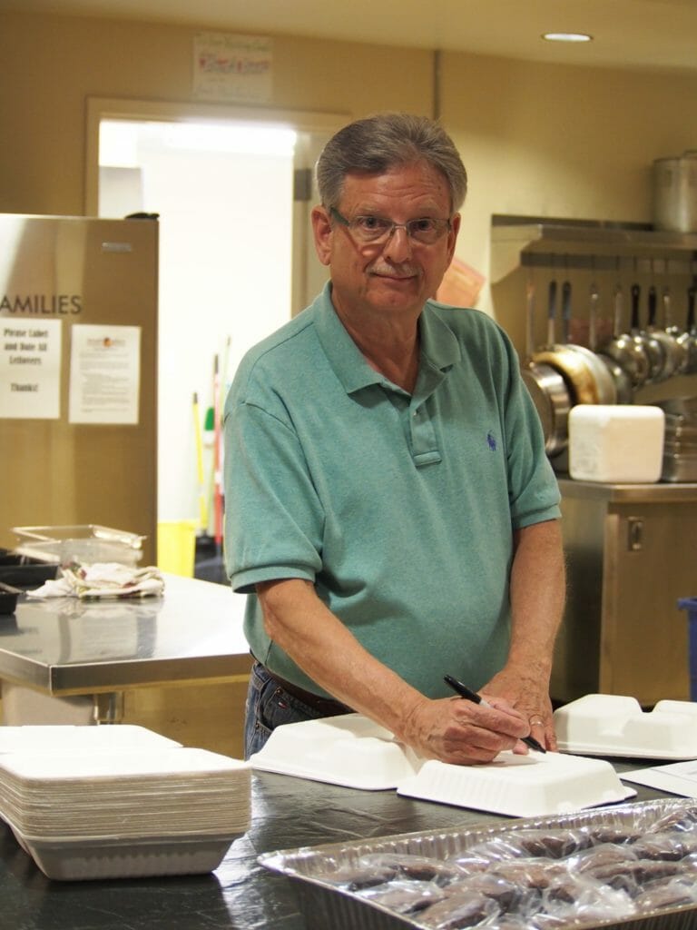 Frank Mufic preparing a meal at Brent's Place./Courtesy Frank Mufic