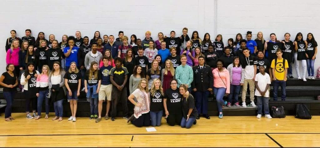 Noelle's Titan Buddy club at Martha Layne Collins High School./Courtesy Noelle Thompson