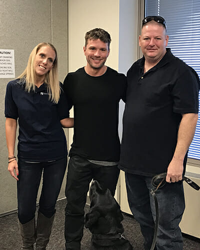 Joey and Charlie met with actor Ryan Phillippe, an Elizabeth Dole Foundation ambassador, to discuss the needs and struggles of military caregivers.