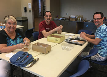 Volunteers packed 60 varieties of seeds, including bok choy, collards, eggplant, fennel, kale, spinach and squash.