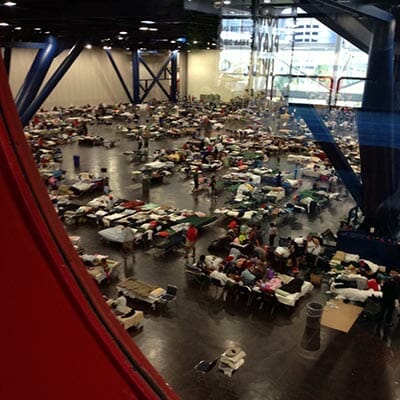 Lindsey assisted the Red Cross with volunteer intake and management at the George R. Brown Convention Center, which became an emergency shelter for residents displaced by Hurricane Harvey.