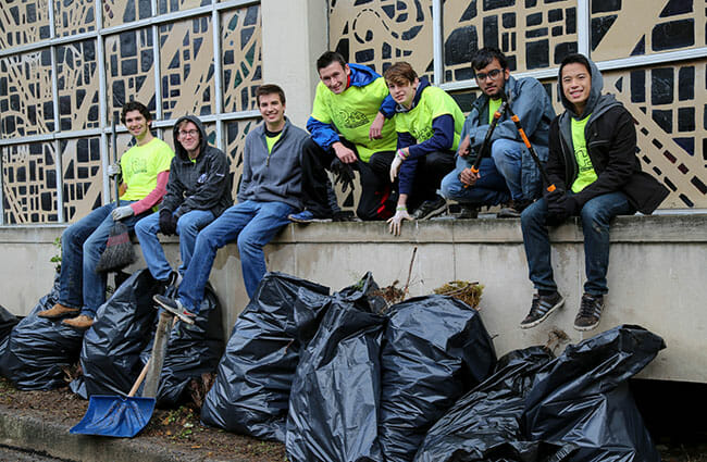 Pitt Make A Difference Day projects ranged from painting murals, coordinating 5K races, community clean ups, maintaining miles of the city's riverfront trails, building a chicken coop, and more.