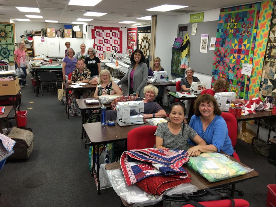 SoCal Quilts of Valor's volunteers./Courtesy Barbara Winkler