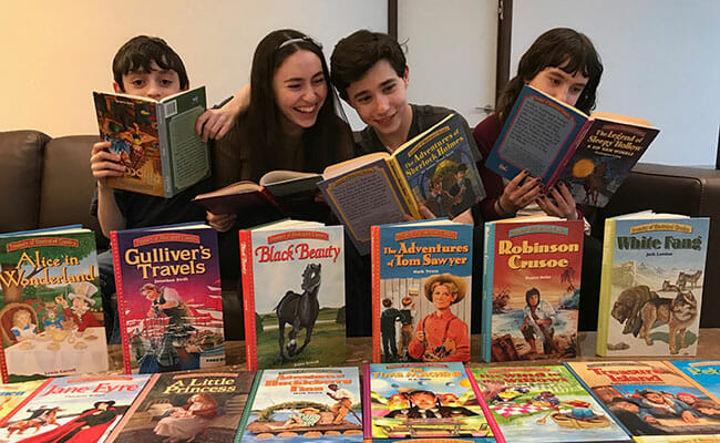 Reuben, Alana and Jacob Blumenstein founded KidsRead2Kids to help kids with learning differences discover the joy of reading.