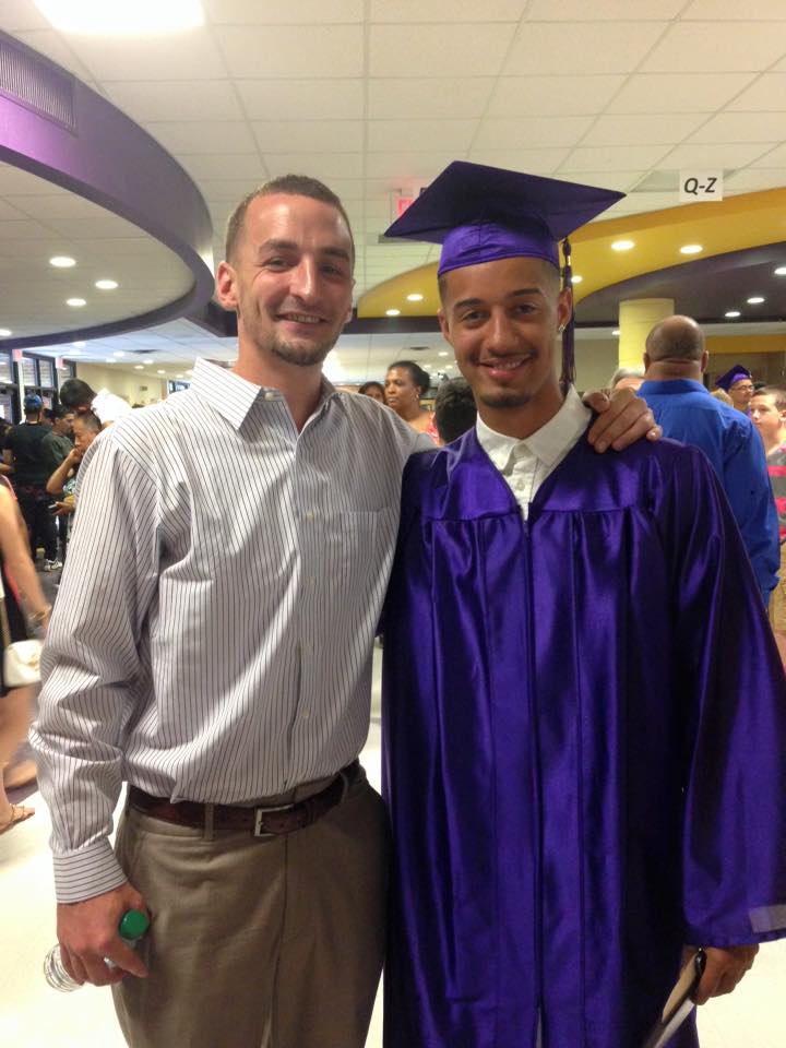 Matt pictured with Anferny Aponte, who was one of the first teens Matt coached and mentored./Courtesy Matt Moller