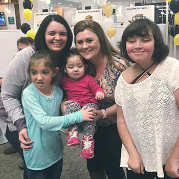 All Things Kabuki volunteer Holly O’Brien and Rene King with some 'Kabuki Kids' at the organization's first Kabuki Family Gathering.