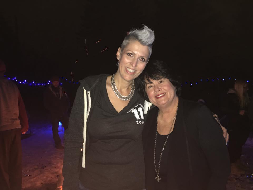 Heather Von St. James (left) and Linda Reinstein, co-founder of the Asbestos Disease Awareness Organization at Heather's February 2017 Lungleavin' Day fundraiser in Roseville, Minnesota./Courtesy Heather Von St. James