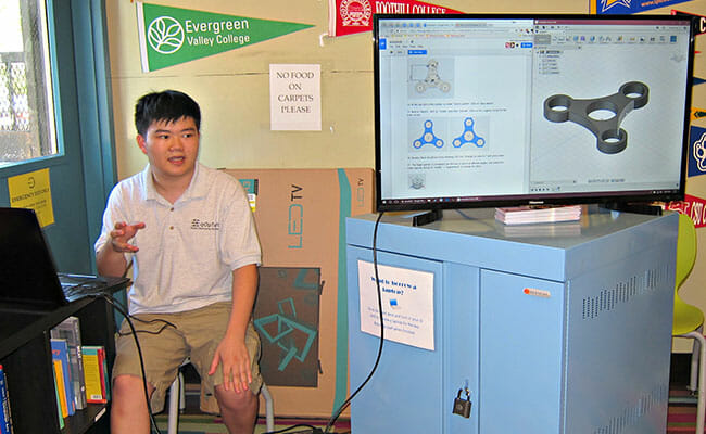 Terence teaches a hands-on computer-aided design workshop (featuring the fidget spinner) in August 2017, as part of the EqOpTech Tech Talk & Workshop Series in collaboration with Silicon Valley companies.