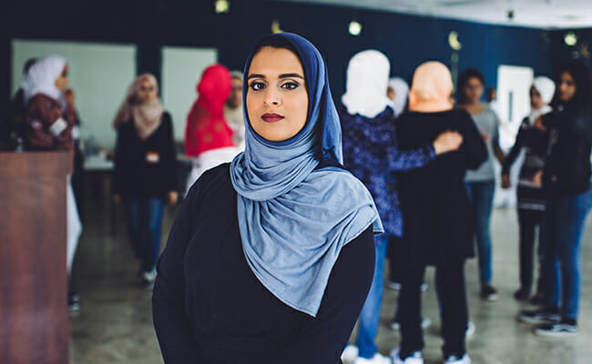 Rana Abdelhamid the founder and CEO of Malikah, a nonprofit organization and global grassroots movement supporting women’s empowerment through self-defense, entrepreneurship and organizing training.