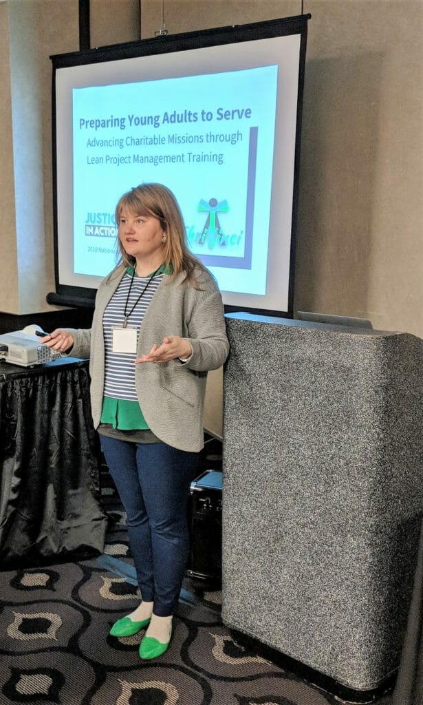 Victoria Graeve-Cunningham presenting at the 2018 National Service Learning Conference for ThriVinci./Courtesy Victoria Graeve-Cunn