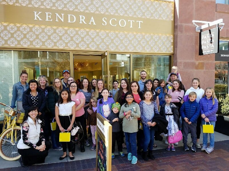 Heartfelt Hugs by Madelene Cares on Kendra Scott jewelry day. Kendra Scott allowed siblings to come in and custom make special jewelry pieces for themselves, their moms or in honor of a sibling they had lost. /Courtesy Madelene Kleinhans