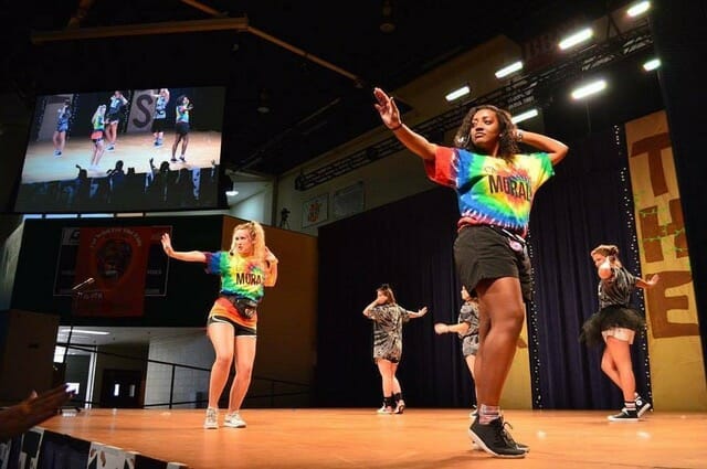 Janae Innis at Dance Marathon, a twelve-hour fundraiser where Georgia College Miracle raises money for the Children’s Miracle Network Hospital./Courtesy Janae Innis