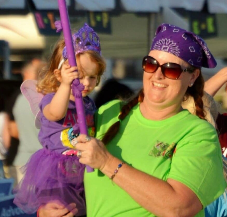 Maryanne Bolduc and her granddaughter, Lily, at her first Relay for Life./Courtesy Maryanne Bolduc
