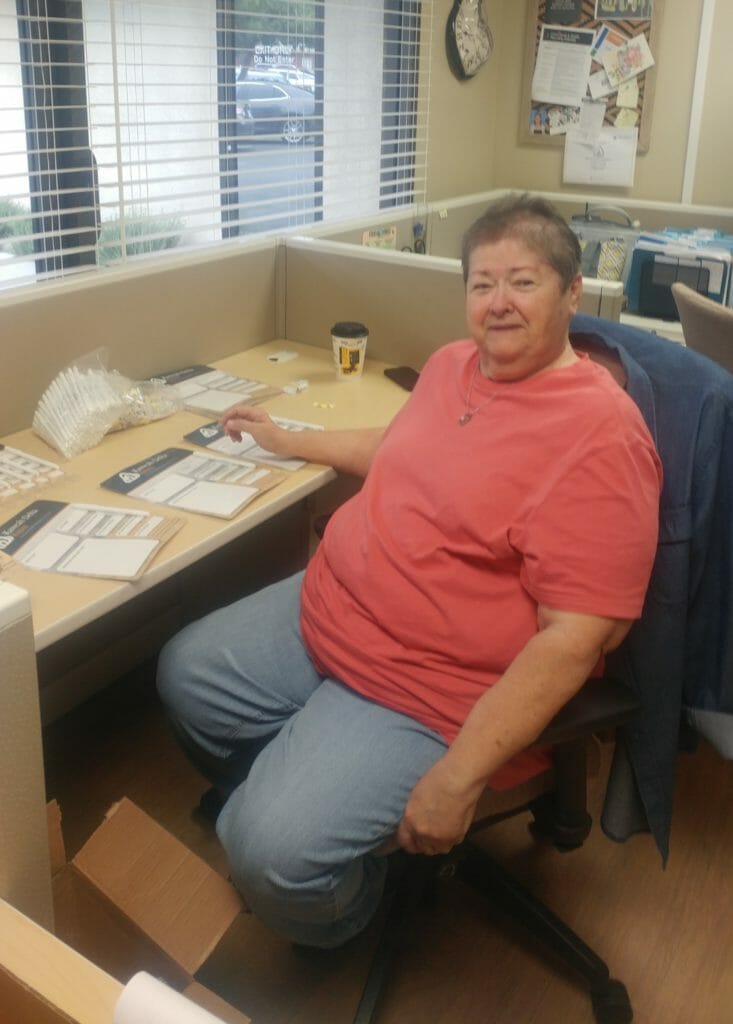 Donna Davis helps out wherever she is needed at Kaweah Delta Hospice in Visalia./Courtesy Donna Davis