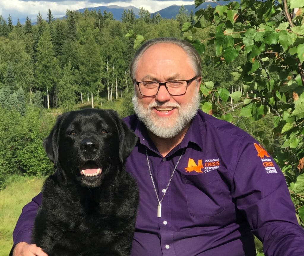 Dennis Morner and his dog Max./ Courtesy Dennis Morner