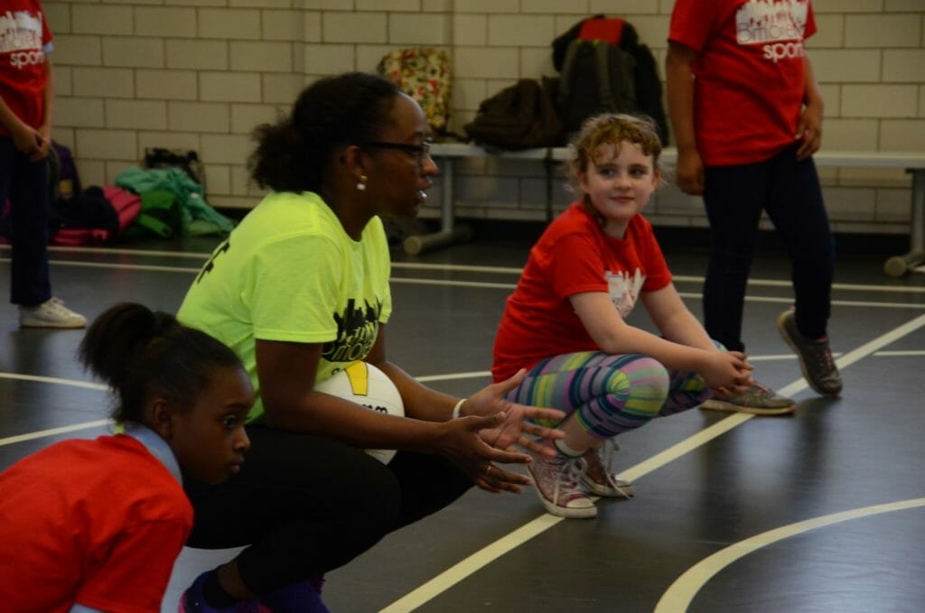 Stephanie Alphee uses sports like volleyball to reach at-risk kids./Courtesy Stephanie Alphee