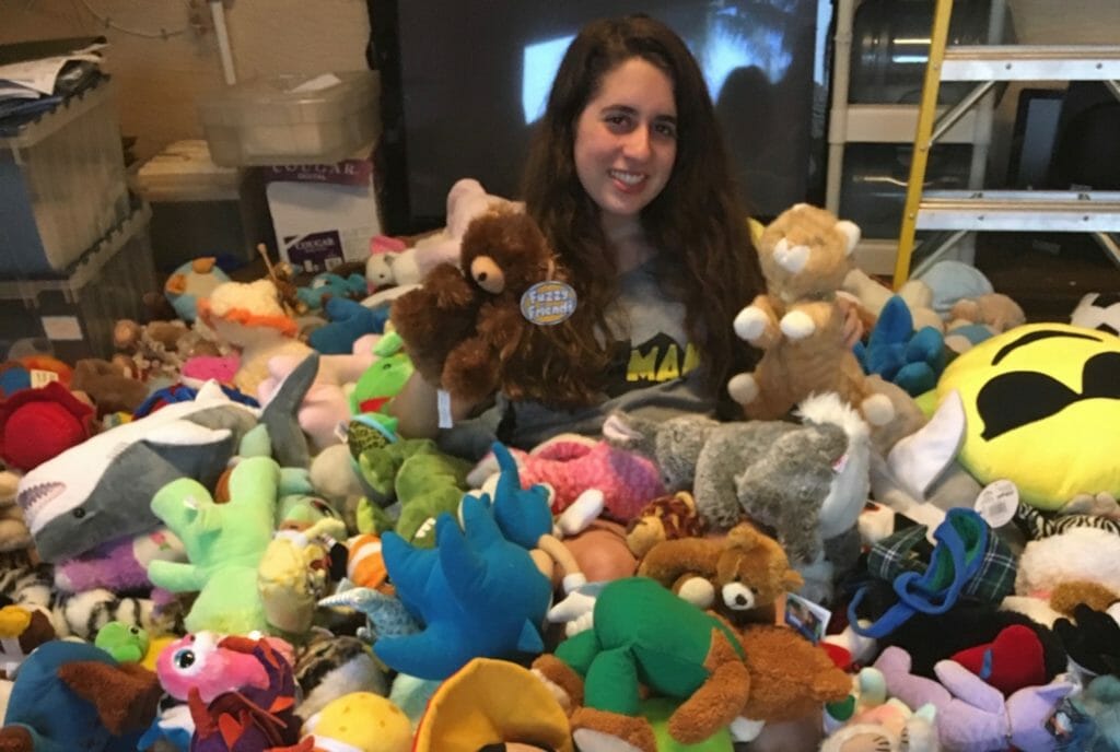 Jamie Cohen has collected over 4,000 stuffed animals for SAFE./Courtesy Jamie Cohen
