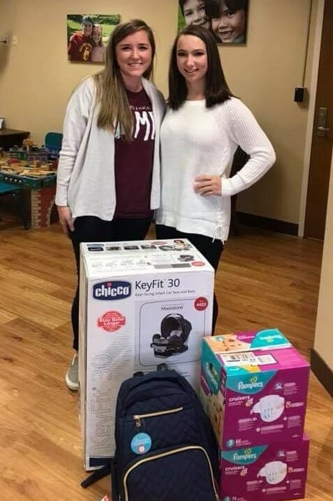 Lindsey delivering donations to the Alabama Baptist Children's Home./ Courtesy Lindsey Wood