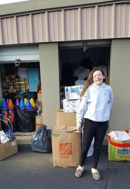 Kennedy has two storage units she uses to keep and sort through the thousands of toys she donates./Courtesy Kennedy Steiner 