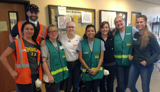 Volunteers, including a family of four, stepped up to staff the Napa emergency volunteer center during the North Bay Wildfires in 2017.