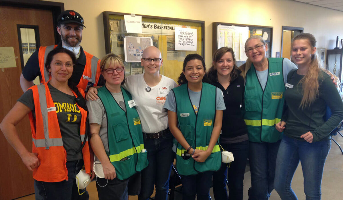 Volunteers, including a family of four, stepped up to staff the Napa emergency volunteer center during the North Bay Wildfires in 2017.