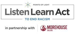 Listen. Learn. Act to End Racism Logo