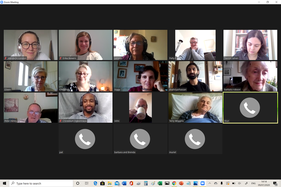 People meeting on Zoom.