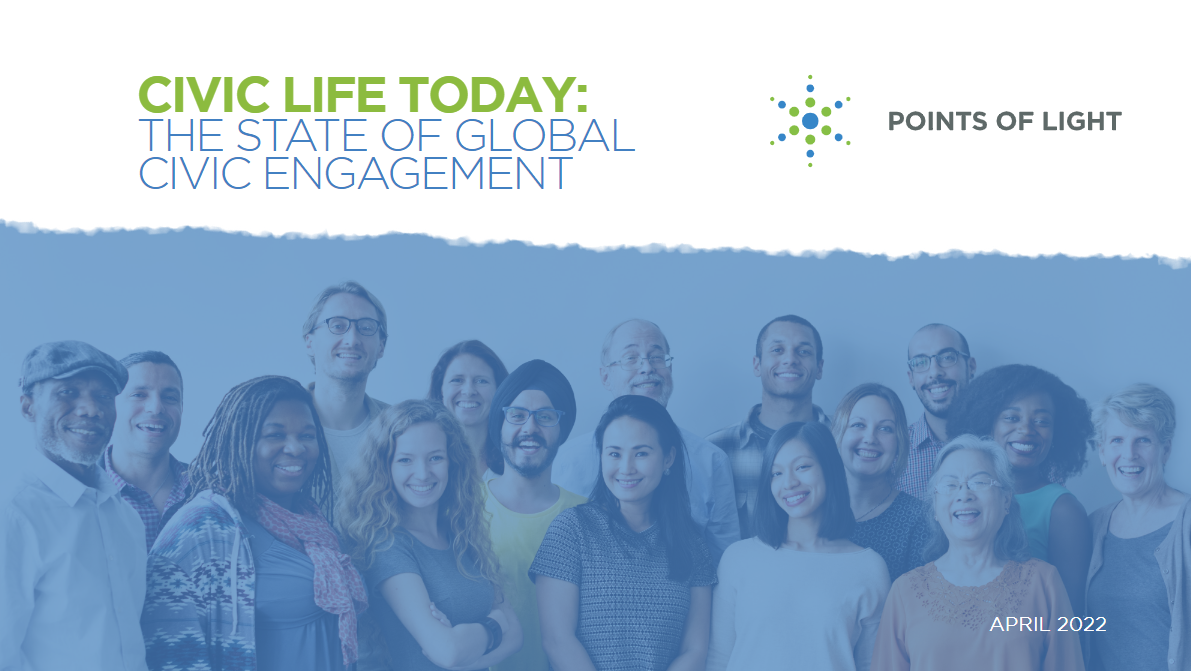 Points of Light Releases Global Research on Trends in Civic Engagement