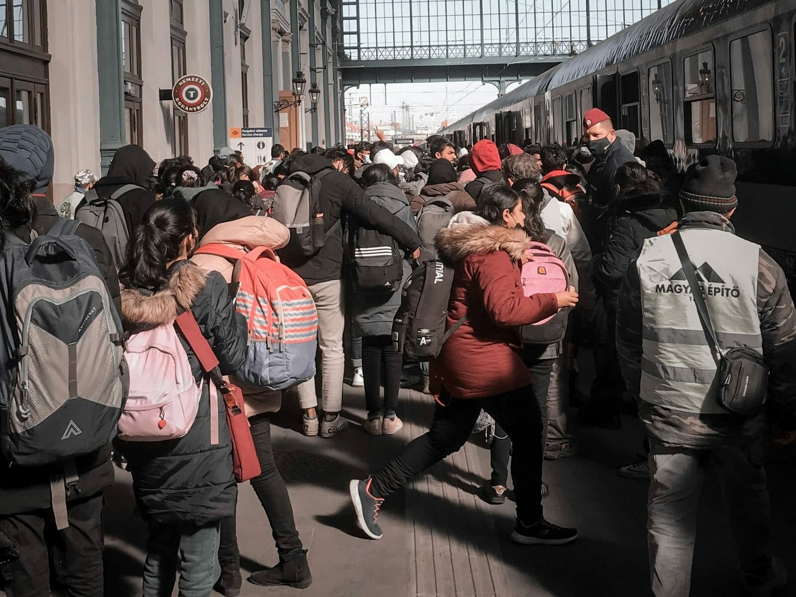 Refugees Train horizontal