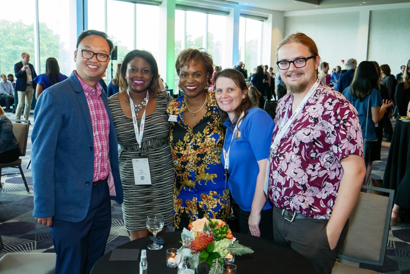 Natalye Paquin pictured at the Points of Light Conference with global attendees.