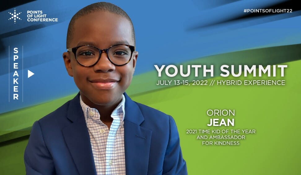 2021 Time Kid of the Year Orion Jean