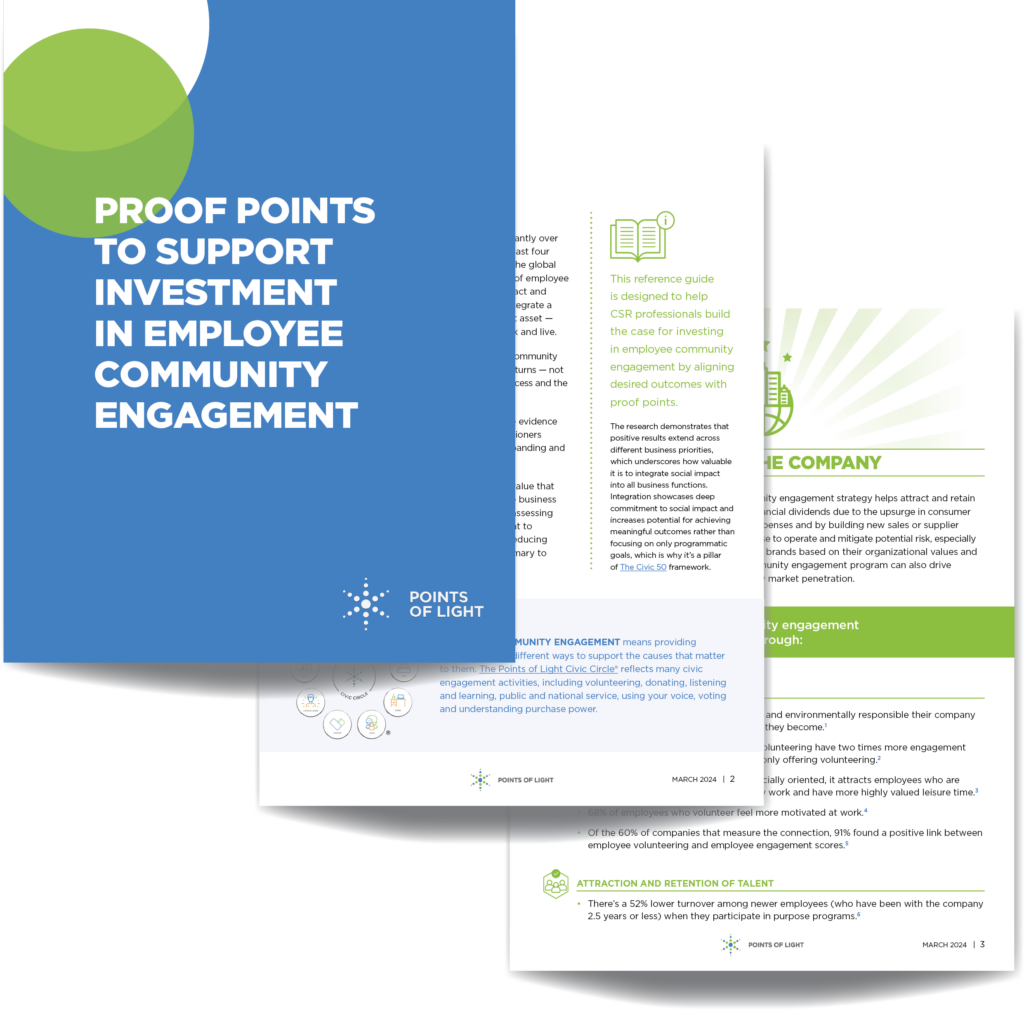 Proof Points to Support Investment in Employee Community Engagement