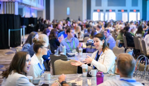 Attendees seated at round tables during a breakout session at the 2025 Points of Light Conference, a leading volunteerism and nonprofit leadership conference focused on civic engagement and cross-sector collaboration.; 2026 nonprofit conferences